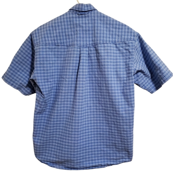 Roper Button-Up Mens M Blue Plaid Dress Shirt - Picture 2 of 5